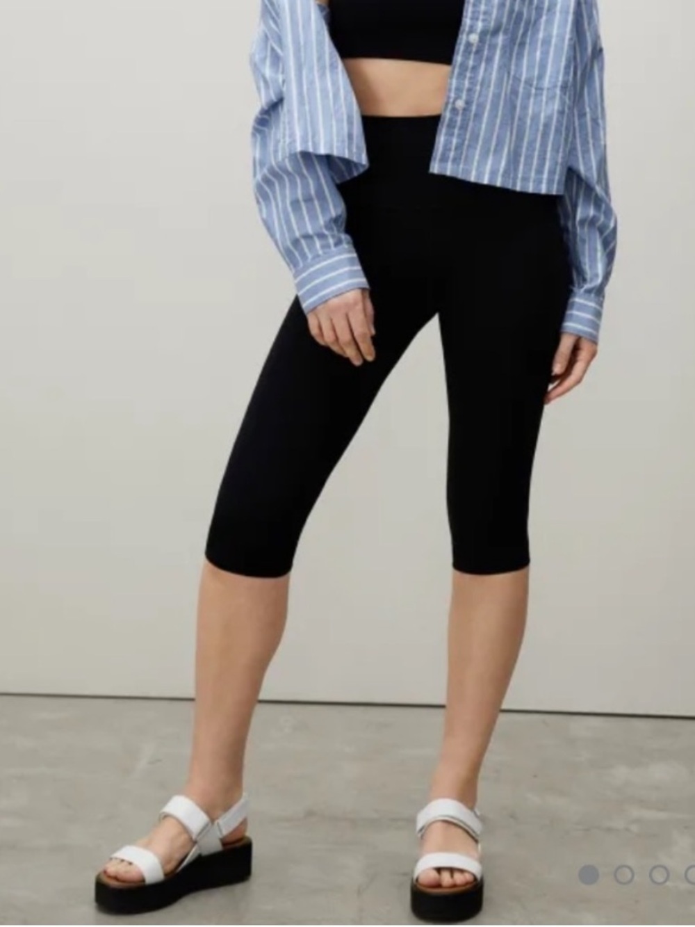 Everlane Black Perform Crop Legging Classic Workout Activewear Yoga Size XS